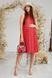Літня сукня для вагітних та годуючих в квітку Sofia - Червоний LB04SF112 фото 1