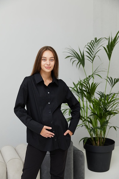 Рубашка для беременных и кормящих Geneva - Черный LB09GЕ136 фото
