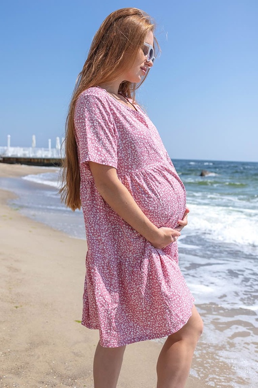Сарафан для вагітних та годуючих Porto - Рожевий LB04PR124 фото
