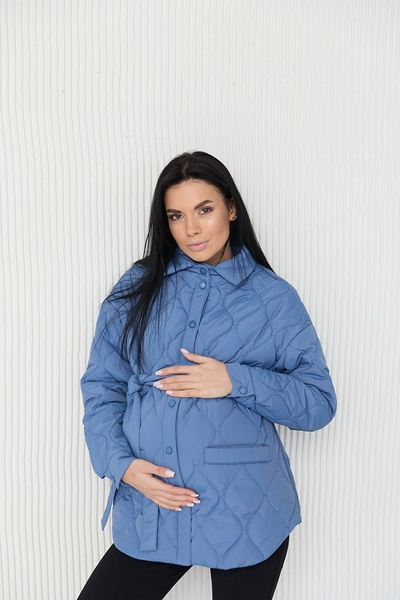 Демісезонна куртка-сорочка для вагітних 2в1 Alabama - Денім LB01AL148 фото