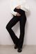 Теплі брюки кльош для вагітних Turin - Чорний LB12TR136 фото 2