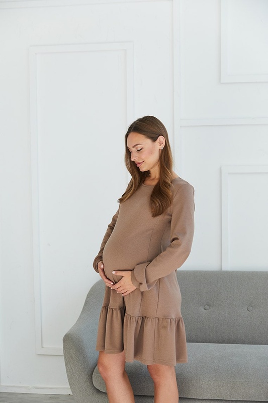 Сукня для вагітних та годуючих Budapest - Бежевий LB05BD140 фото