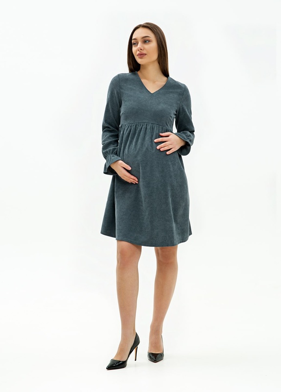 Сукня із мікровільвету для вагітних та годуючих Lille - Графітовий LB05LL109 фото