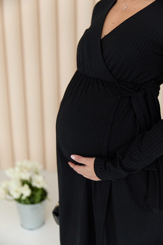 Сукня для вагітних та годуючих Bondy - Чорний LB05BN136 фото