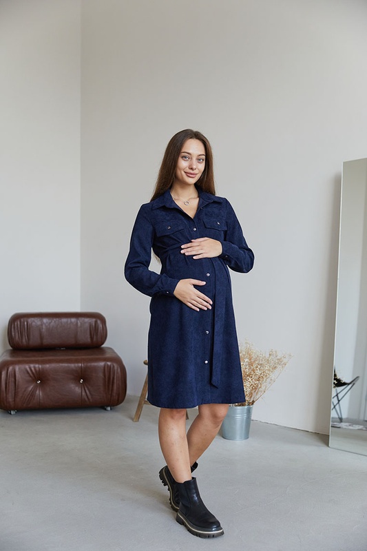 Сукня-сорочка для вагітних та годуючих Philadelphia - Синій LB05PH127 фото