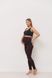 Лосины для беременных тёплые в рубчик с начёсом Brighton шоколадные Lullababe LB12BR138 фото 4