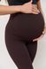 Лосины для беременных тёплые в рубчик с начёсом Brighton шоколадные Lullababe LB12BR138 фото 7