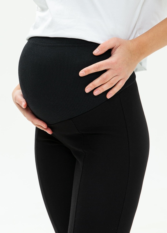 Брюки кльош для вагітних Turin - Чорний LB10TR136 фото