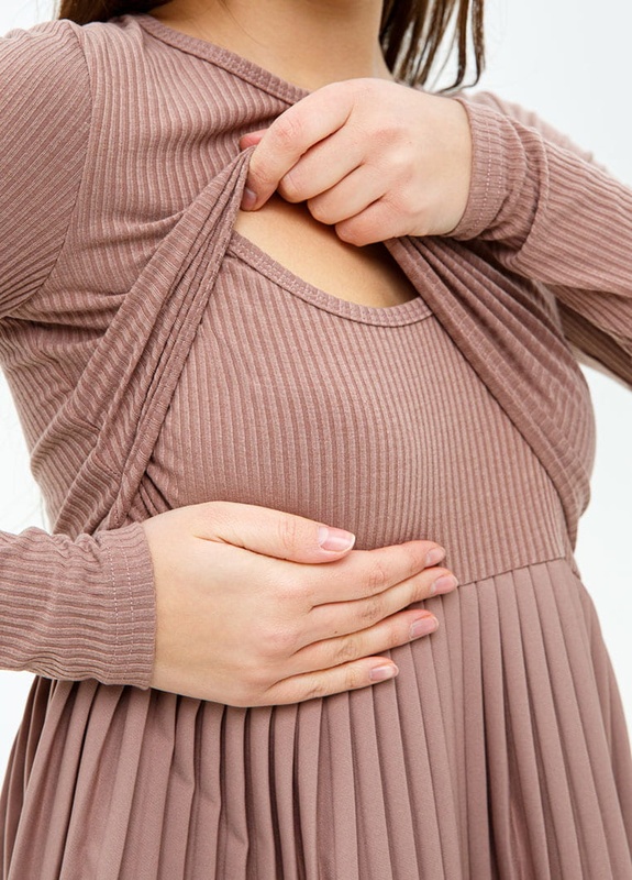 Сукня для вагітних та годуючих Toledo - Мокко LB05TL168 фото